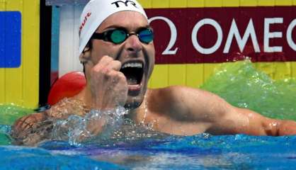 Natation: Camille Lacourt décroche le titre sur 50 m dos pour sa dernière course