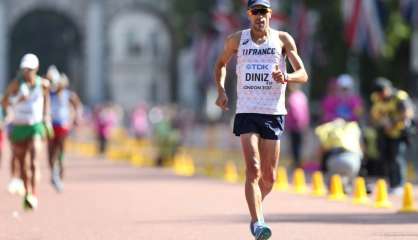 Athlétisme: Yohann Diniz sacré sur 50 km marche, troisième titre pour la France