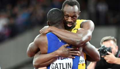 Athlétisme: Gatlin sacré, Usain Bolt 3e pour son dernier 100 m mondial