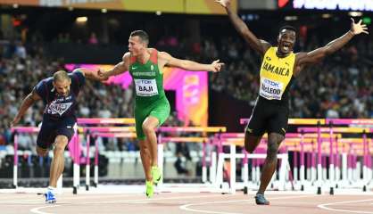 Athlétisme le Jamaïcain Omar McLeod sacré sur 110 m haies aux Mondiaux