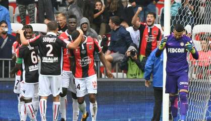 Ligue 1: Monaco chute lourdement à Nice, Amiens sort de la zone rouge