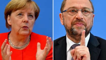 Allemagne: le rival d'Angela Merkel joue son va-tout