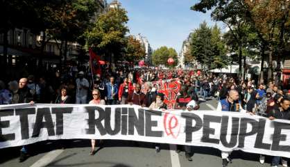 Réforme du code du travail: entre 16.000 et 55.000 manifestants à Paris 