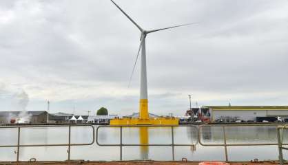 La première éolienne en mer de France inaugurée à Saint-Nazaire