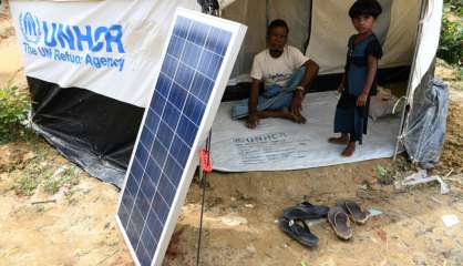 Le solaire, source d'énergie des camps rohingyas