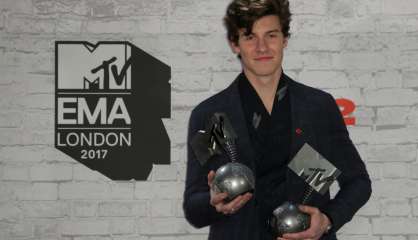 Le Canadien Shawn Mendes grand gagnant des MTV Europe Music Awards