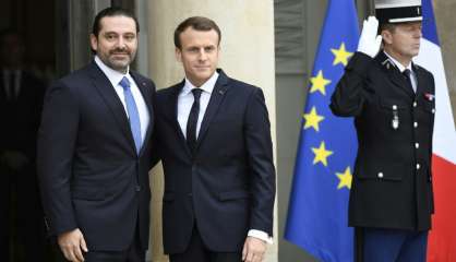 Le Premier ministre libanais démissionnaire Saad Hariri reçu par Emmanuel Macron