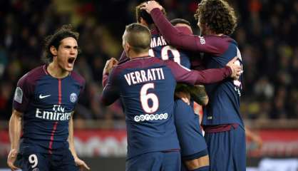 Ligue 1: le PSG s'impose à Monaco (2-1) et prend 9 points d'avance