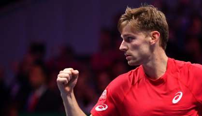 Coupe Davis: Goffin bat Tsonga et égalise à 2-2 pour la Belgique face à la France