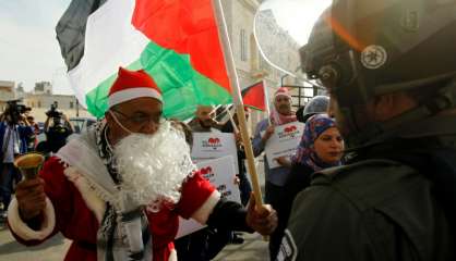 Noël: les tensions sur Jérusalem ternissent les festivités à Bethléem