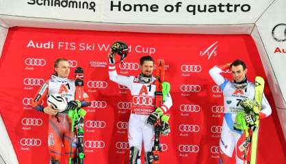 Ski: Marcel Hirscher remporte le slalom de Schladming et égale Maier