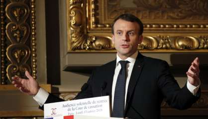 Plan global pour les prisons, statut du parquet: Macron donne le ton sur la justice