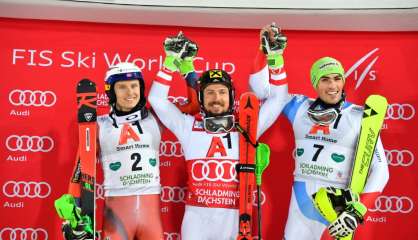 Ski: la victoire pour Hirscher, qui égale Maier au slalom de Schladming