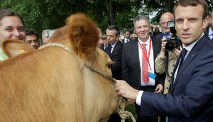 Macron en Auvergne pour rassurer des agriculteurs inquiets