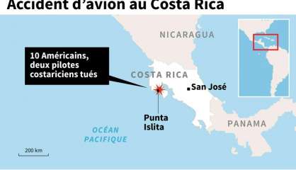 Costa Rica: 12 morts dont 10 Américains dans le crash d'un avion de tourisme