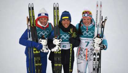 JO-2018: Björgen en argent dans sa quête de record au skiathlon