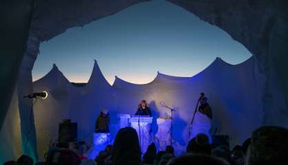 Norvège: un festival de musique dans un igloo avec des instruments en glace