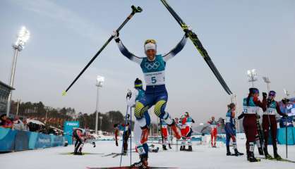 JO-2018: la Suédoise Charlotte Kalla remporte le premier titre, en ski de fond