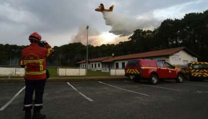 Feu de forêt en cours à Anglet, des habitants évacués