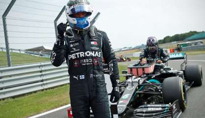 GP des 70 ans de la F1: Bottas bat Hamilton pour la pole