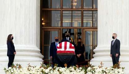 Trump se recueille, sous les huées, devant le cercueil de Ruth Bader Ginsburg 