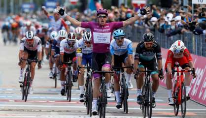 Cyclisme: Démare remporte la 11e étape du Giro, son 4e succès depuis le départ 