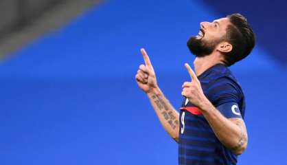 Amical: les Bleus du capitaine Giroud déroulent contre l'Ukraine