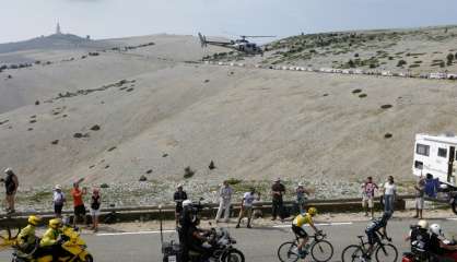 Tour de France: le Ventoux par deux fois en juillet prochain 