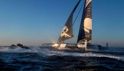 Trophée Jules Verne: Cammas/Caudrelier partis pour un record en moins de 40 jours