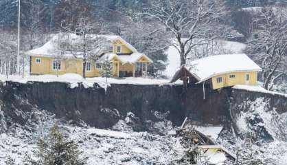 Glissement de terrain en Norvège: quatre morts, six disparus