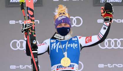 Ski alpin: Worley renoue avec la victoire, à deux semaines des Mondiaux