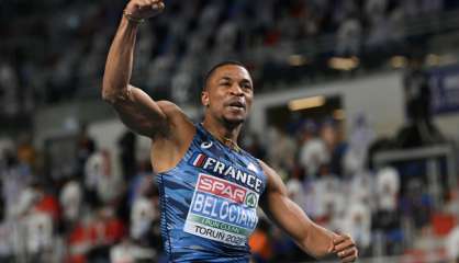 Athlétisme: le Français Wilhem Belocian sacré champion d'Europe en salle du 60 m haies 