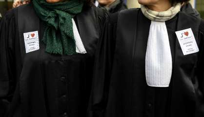 Journée d'action de magistrats, avocats et greffiers contre 