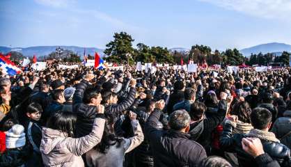 Nagorny Kabarakh: manifestations contre le blocage d'un axe vital vers l'Arménie (AFP)