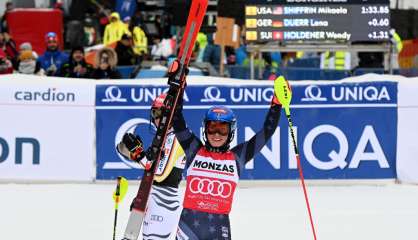 Ski alpin: 85e succès pour Shiffrin en Coupe du monde, à une victoire du record de Stenmark