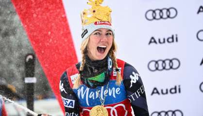 Ski alpin: la géante Shiffrin dépasse Vonn et fond sur Stenmark