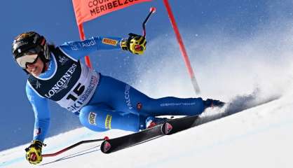 Mondiaux de ski alpin: Brignone meilleur temps du super-G du combiné, Shiffrin placée