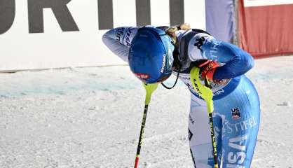 Ski alpin: Shiffrin sort et abandonne le combiné, première épreuve des Mondiaux