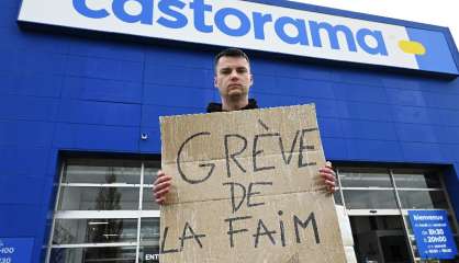 Chez Castorama, bricolage, jardinage et grève de la faim