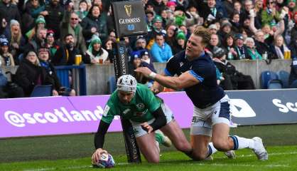 Six nations: l'Irlande fait craquer l'Ecosse et s'approche du Grand Chelem