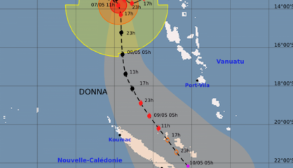 Cyclone Donna : la préalerte est active depuis hier soir 23 heures