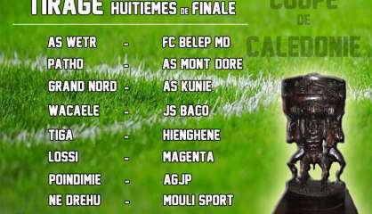 Coupe de Calédonie : le tableau des huitièmes de finale est connu