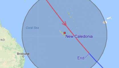 La station spatiale au dessus de la Calédonie, ce soir