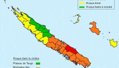 Incendies : Nouméa et Thio en risque extrême