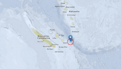 Un séisme de magnitude 6.5 au large de Maré, pas de risque de tsunami