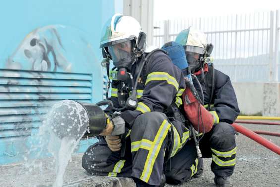 Les pompiers, EEC et l’OPT  coopèrent lors d’un incendie fictif