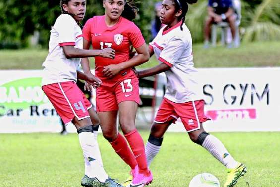 Les U16 Calédoniennes face à Fidji en demie