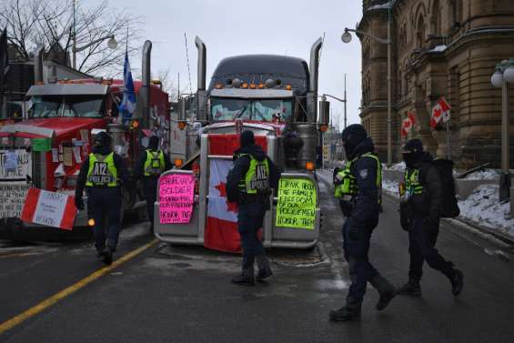 Contestation au Canada: la police lance un ultimatum aux manifestants