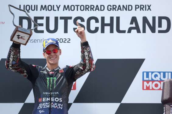 MotoGP: doublé français en Allemagne, Quartararo vainqueur devant Zarco