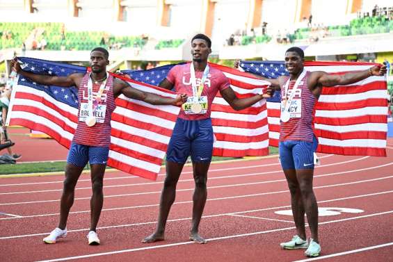 Athlétisme: Fred Kerley mène un triplé américain sur 100 m